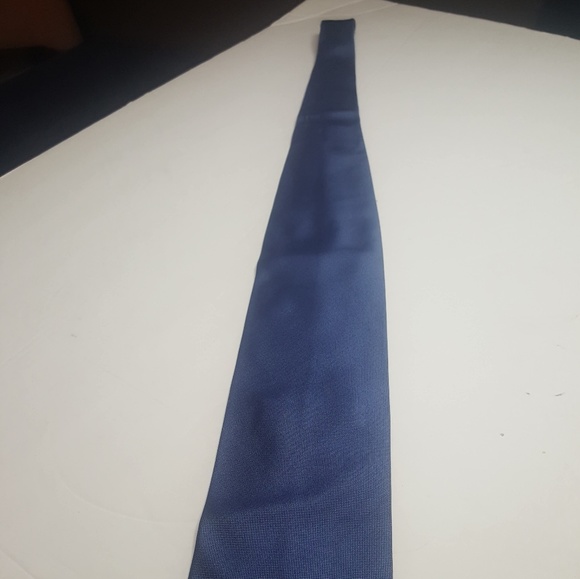 DAKS London Mens med blue 100% silk Tie 58" - Picture 3 of 6